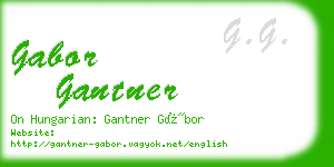 gabor gantner business card